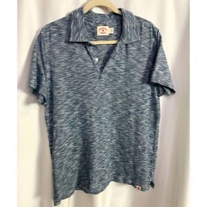 Brooks Brother's Blue Gray Heathered Polo Men's Size L